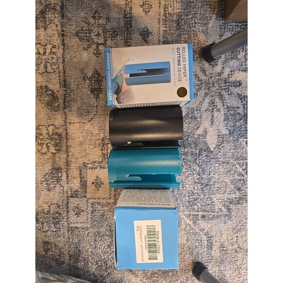 6704 Little Elf Wrapping Paper CUTTER. Rolled Paper Cutting Device - Set of 2 - Picture 2 of 6